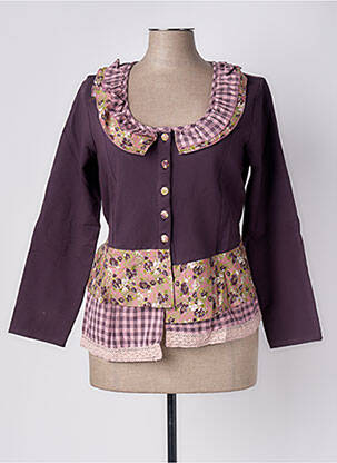 Veste casual coupe cintrée violet RHUM RAISIN femme