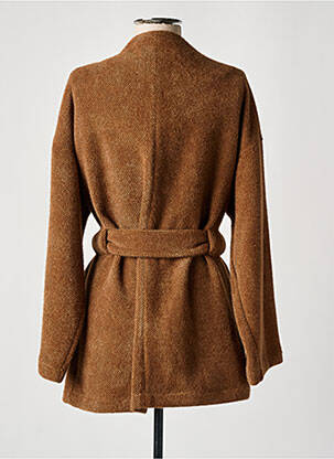 Gilet manches longues coupe cintrée marron LES ACOLYTES femme