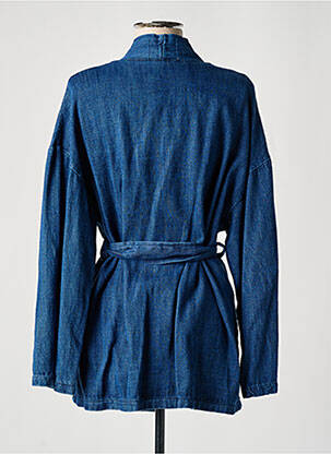 Veste casual poches bleu STUDIO PARISIEN femme