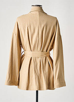 Veste casual col tailleur beige STUDIO PARISIEN femme