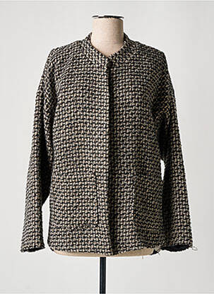 Manteau court coupe droite sans capuche gris SCARLET ROOS femme