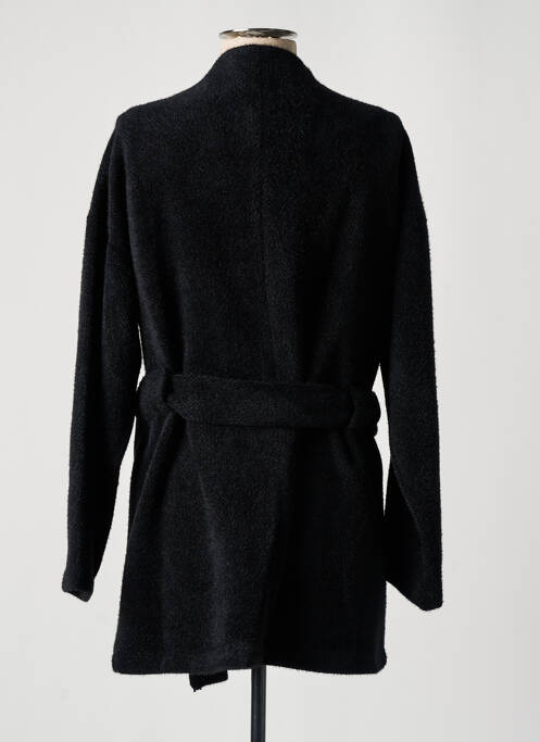Gilet manches longues maille maille poilu noir LES ACOLYTES femme