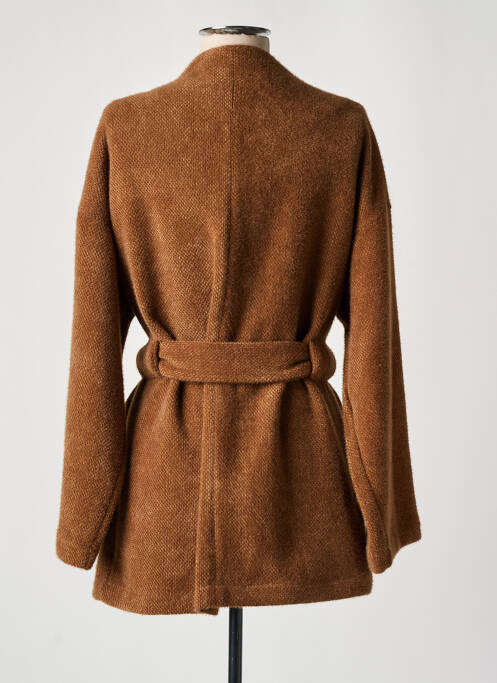 Gilet manches longues marron LES ACOLYTES pour femme