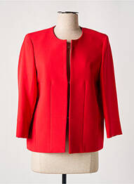 Veste chic tissage crêpe rouge QUEENIE femme