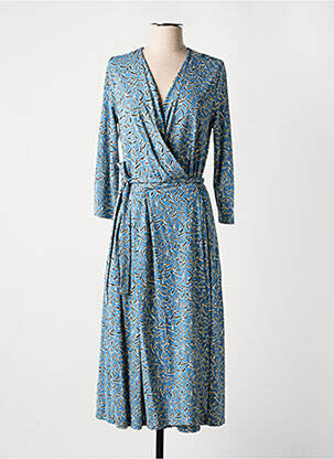 Robe longue manches longues manches longues bleu WEEKEND MAXMARA femme