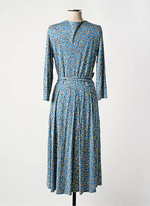 Robe longue imprimé fantaisie manches longues bleu WEEKEND MAXMARA femme