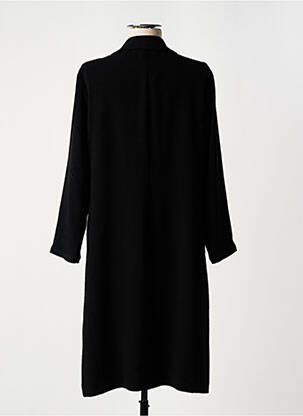 Robe mi-longue tissage crêpe manches longues noir GERARD DAREL femme