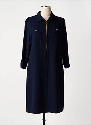 Robe mi-longue manches 3/4 manches 3/4 bleu GERARD DAREL femme
