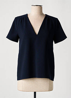 Top stretch manches courtes bleu BA&SH femme