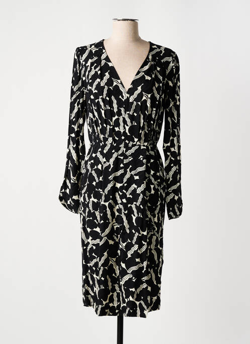 Robe mi-longue noir IDANO pour femme