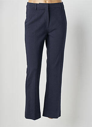 Pantalon droit taille à pinces taille normale bleu WEEKEND MAXMARA femme