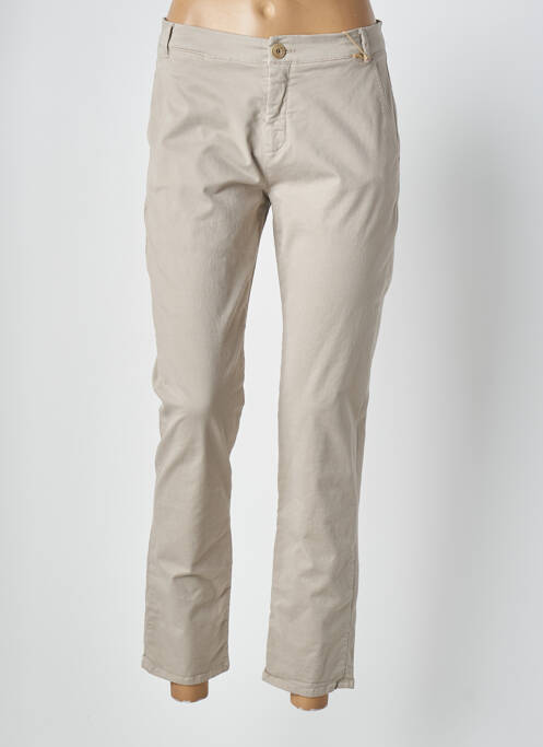 Pantalon chino gris WEEKEND MAXMARA pour femme