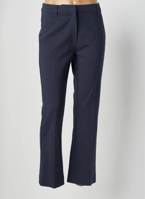 Pantalon droit bleu WEEKEND MAXMARA pour femme