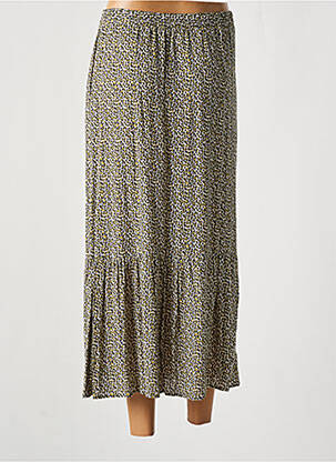 Jupe longue tissage crêpe vert AN' GE femme