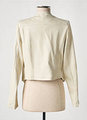 Veste simili cuir beige MISS TIC pour femme seconde vue