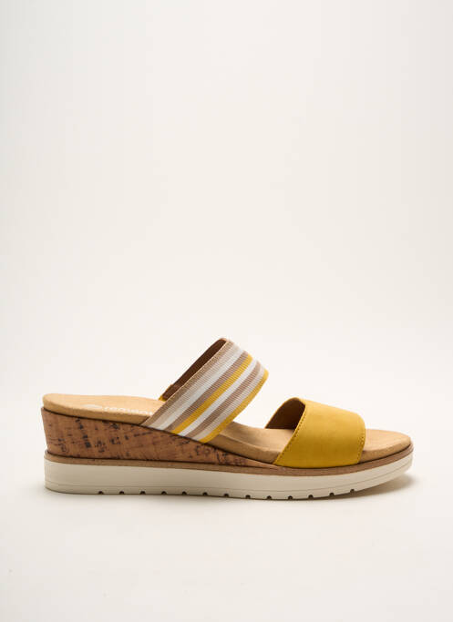 Mules/Sabots jaune REMONTE pour femme