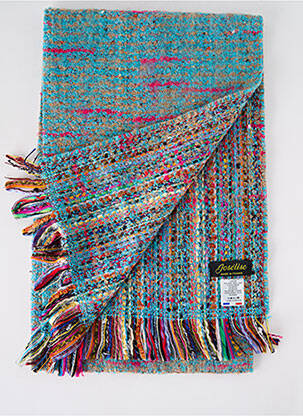 Echarpe maille tricot bleu JOSÉLISE femme