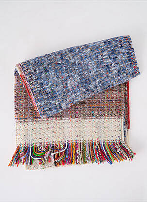 Echarpe maille tricot bleu JOSÉLISE femme