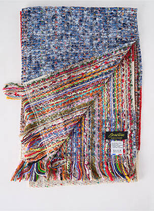Echarpe maille tricot bleu JOSÉLISE femme