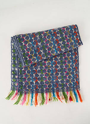 Echarpe maille tricot bleu JOSÉLISE femme