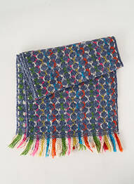 Echarpe maille tricot bleu JOSÉLISE femme
