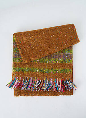 Echarpe maille tricot marron JOSÉLISE femme