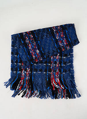 Echarpe maille tricot bleu JOSÉLISE femme