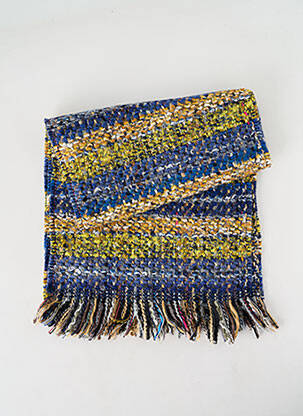 Echarpe maille tricot bleu JOSÉLISE femme