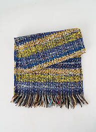 Echarpe maille tricot bleu JOSÉLISE femme