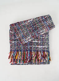 Echarpe maille tricot bleu JOSÉLISE femme