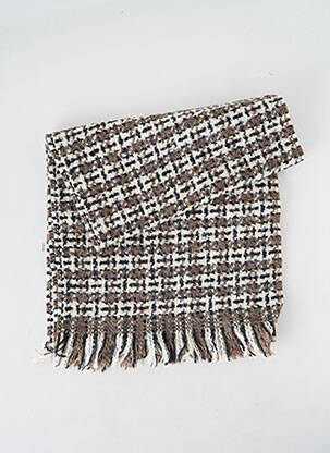Echarpe maille tricot marron JOSÉLISE femme