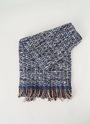 Echarpe maille tricot bleu JOSÉLISE femme