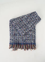 Echarpe maille tricot bleu JOSÉLISE femme