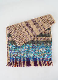 Echarpe maille tricot violet JOSÉLISE femme