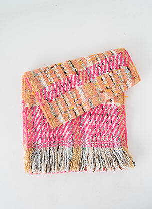 Echarpe maille tricot rose JOSÉLISE femme