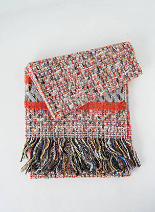 Echarpe maille tricot orange JOSÉLISE femme