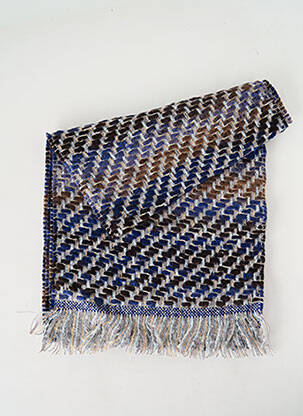 Echarpe maille tricot bleu JOSÉLISE femme