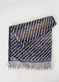 Echarpe maille tricot bleu JOSÉLISE femme