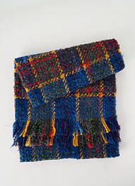 Echarpe maille tricot bleu JOSÉLISE femme