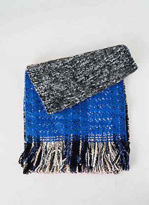 Echarpe maille tricot bleu JOSÉLISE femme