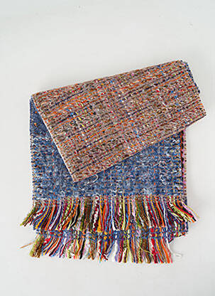 Echarpe maille tricot bleu JOSÉLISE femme