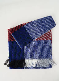 Echarpe maille tricot bleu JOSÉLISE femme