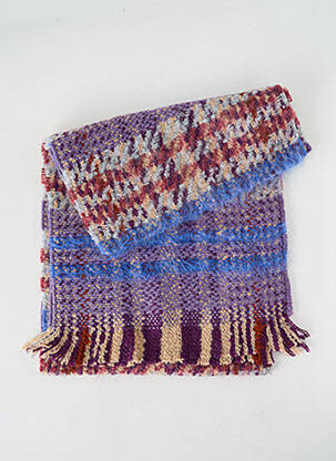 Echarpe maille tricot violet JOSÉLISE femme