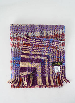 Echarpe maille tricot violet JOSÉLISE femme