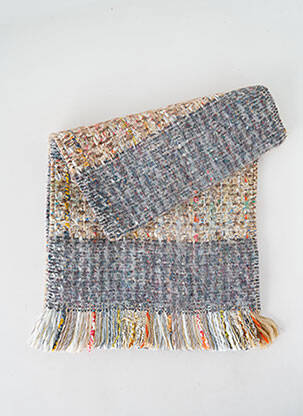 Echarpe maille tricot gris JOSÉLISE femme