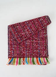 Echarpe maille tricot violet JOSÉLISE femme
