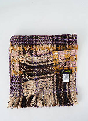 Echarpe maille tricot violet JOSÉLISE femme