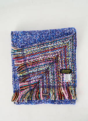 Echarpe maille tricot bleu JOSÉLISE femme
