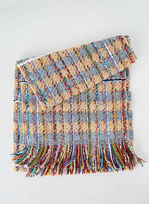 Echarpe maille tricot bleu JOSÉLISE femme