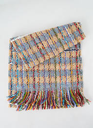 Echarpe maille tricot bleu JOSÉLISE femme